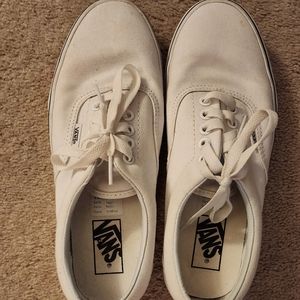 White Women's Van's Size 7